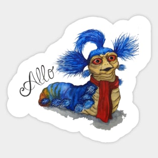 Allo Worm! Sticker